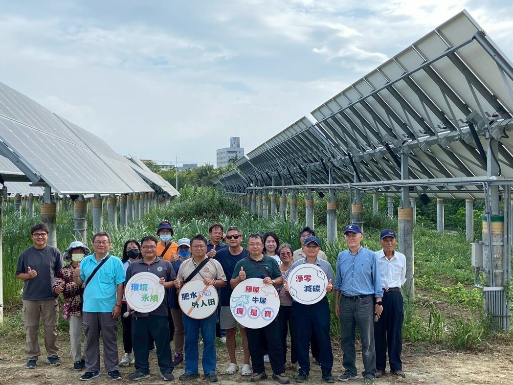 綠源「農畜電」循環金三角 狼尾草助攻沼氣發電